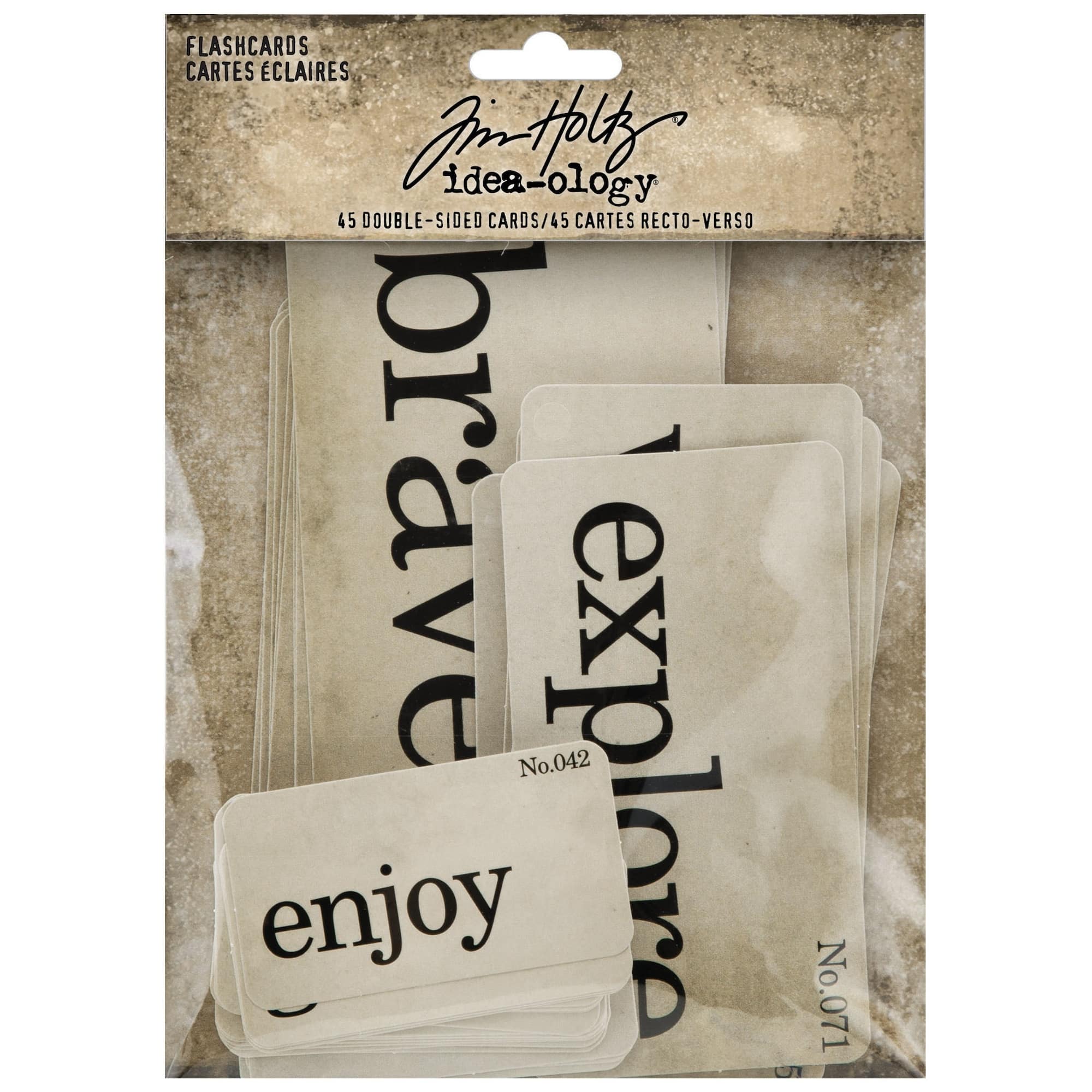 Tim Holtz® Idea-Ology® Double-Sided Flashcards, 45ct.